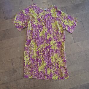 The Kit Short Sleeve Pullover Maya Dress Multicolor Womens Size Medium